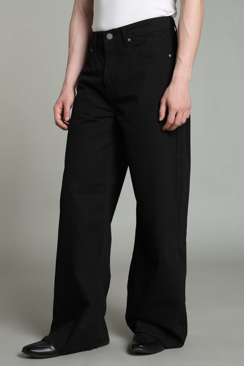 Black Wide Leg Fit