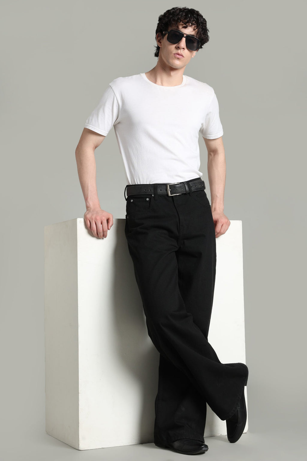 Black Wide Leg Fit