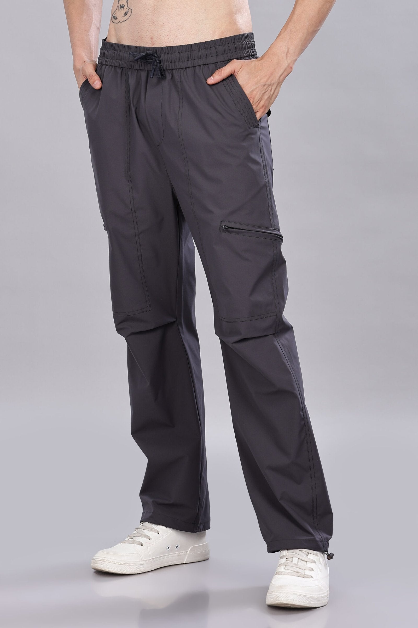 Men's Grey Cargos Pant