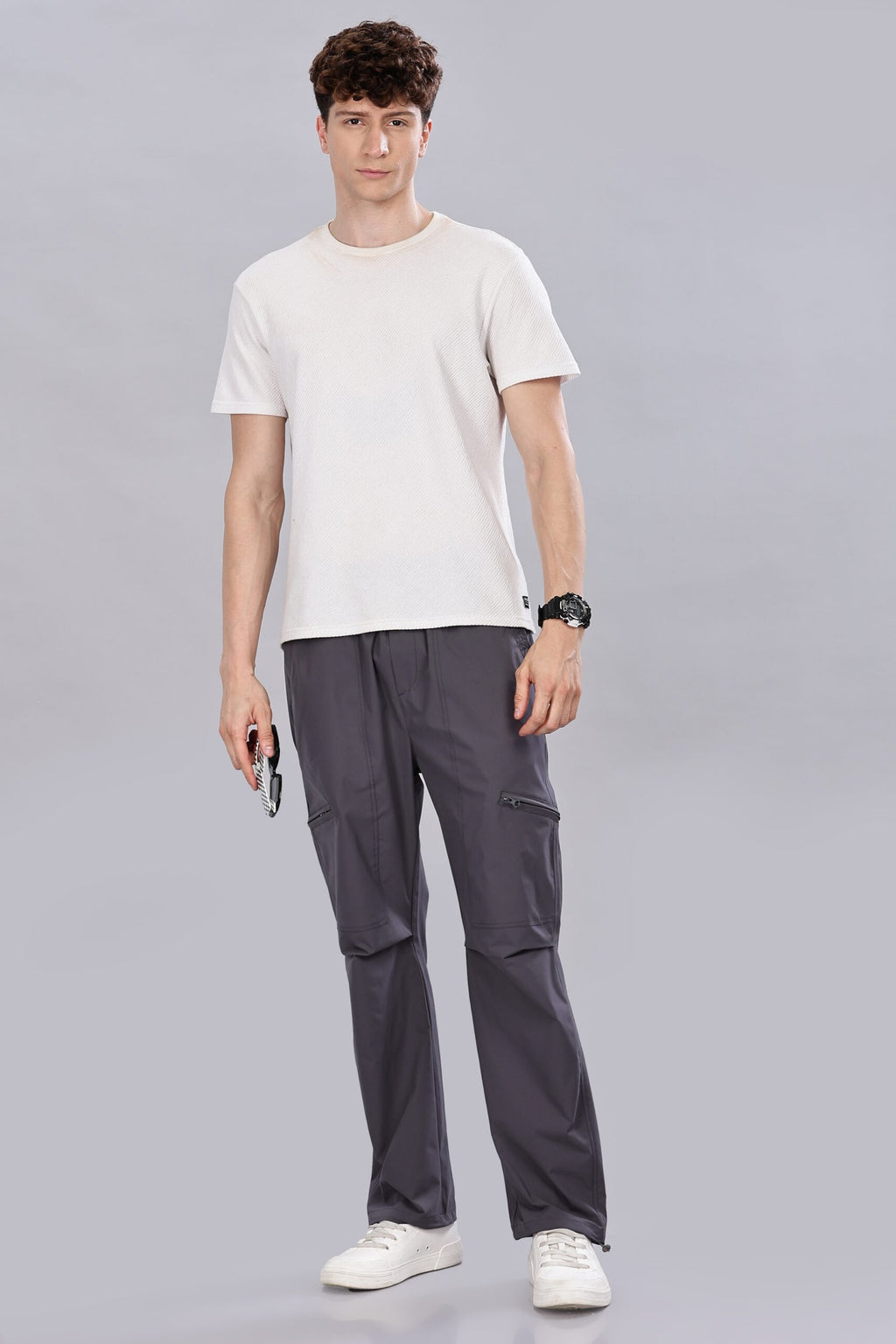 Men's Grey Cargos Pant