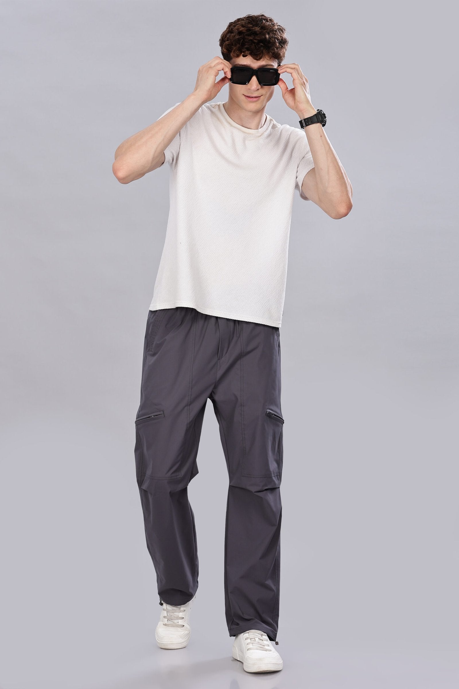 Men's Grey Cargos Pant