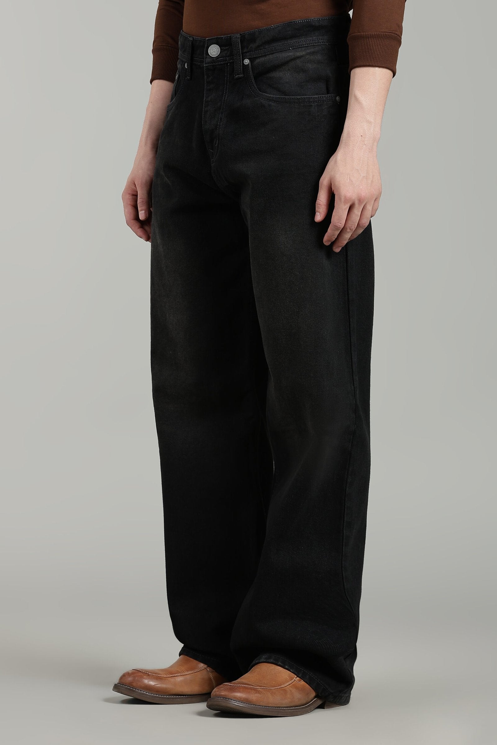 Midnight Black Baggy Fit
