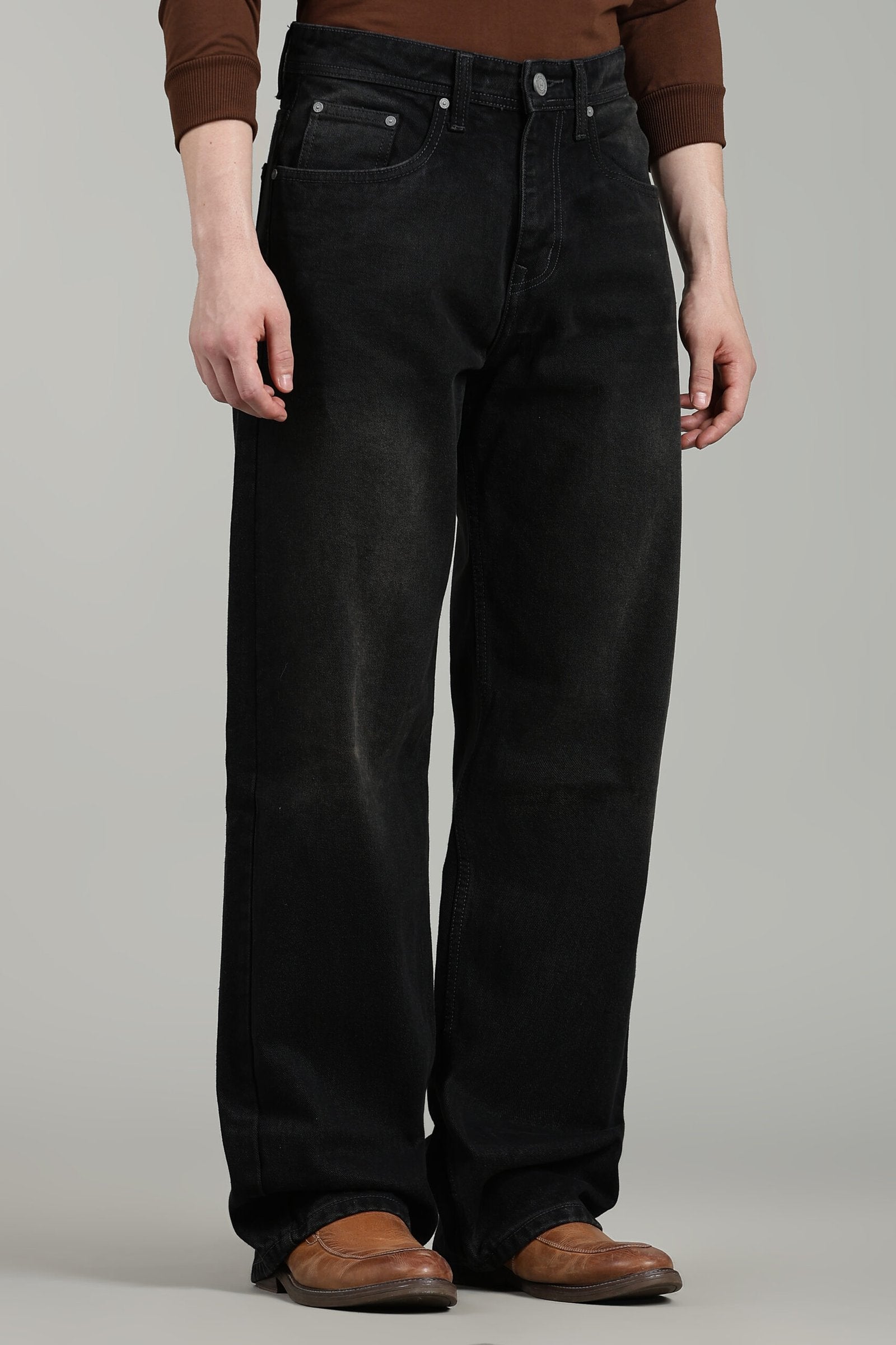 Midnight Black Baggy Fit