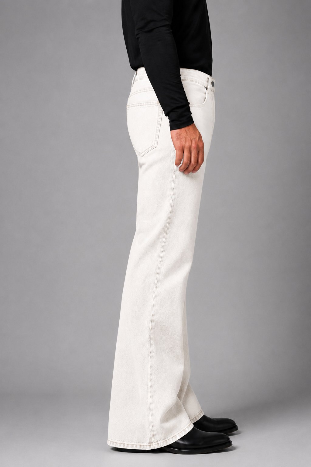 white biege boot cut Fit
