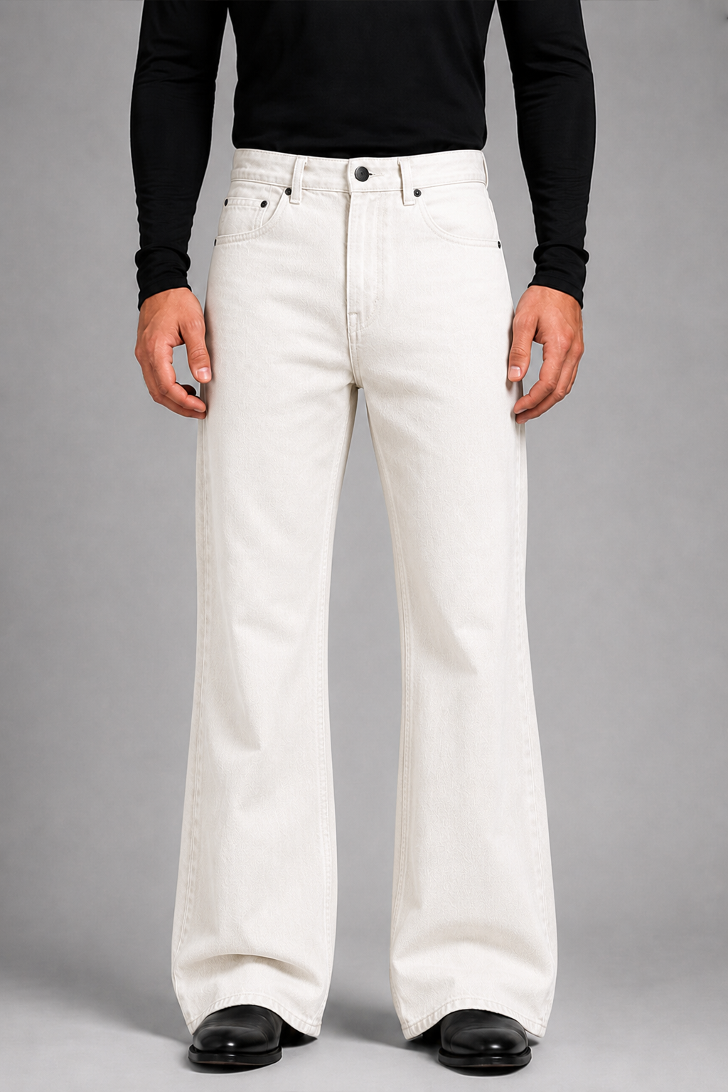 white biege boot cut Fit