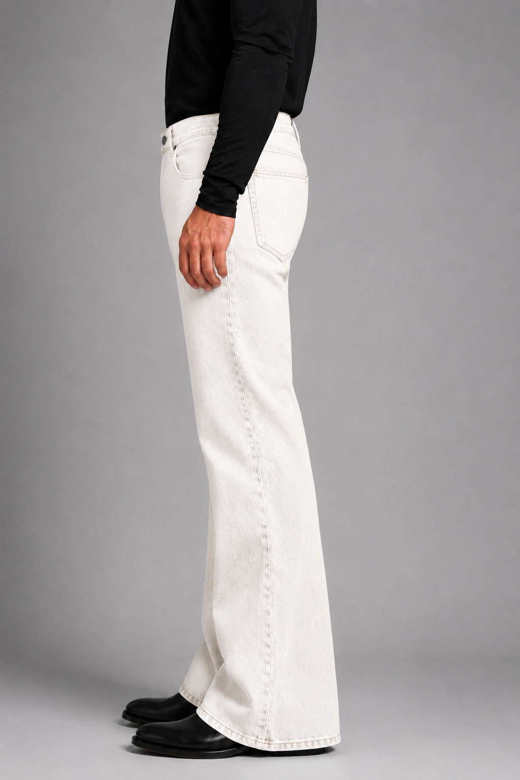 white biege boot cut Fit