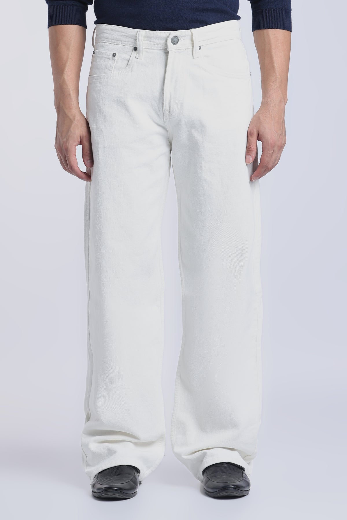 white Baggy Fit