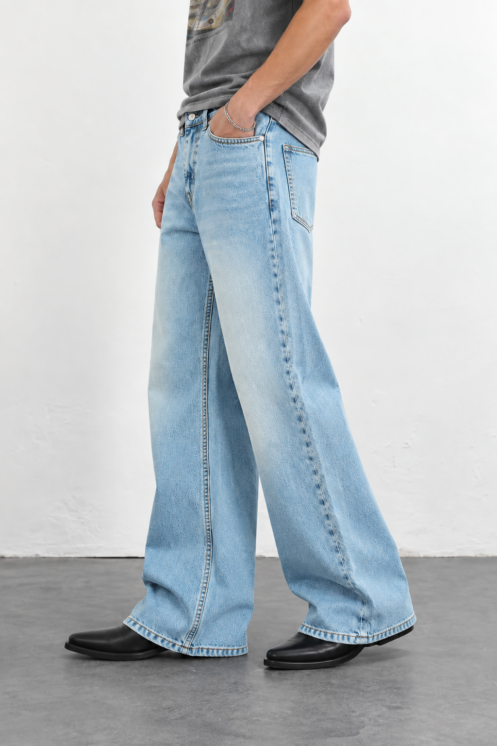 Hillover Yellow mud blue boot cut