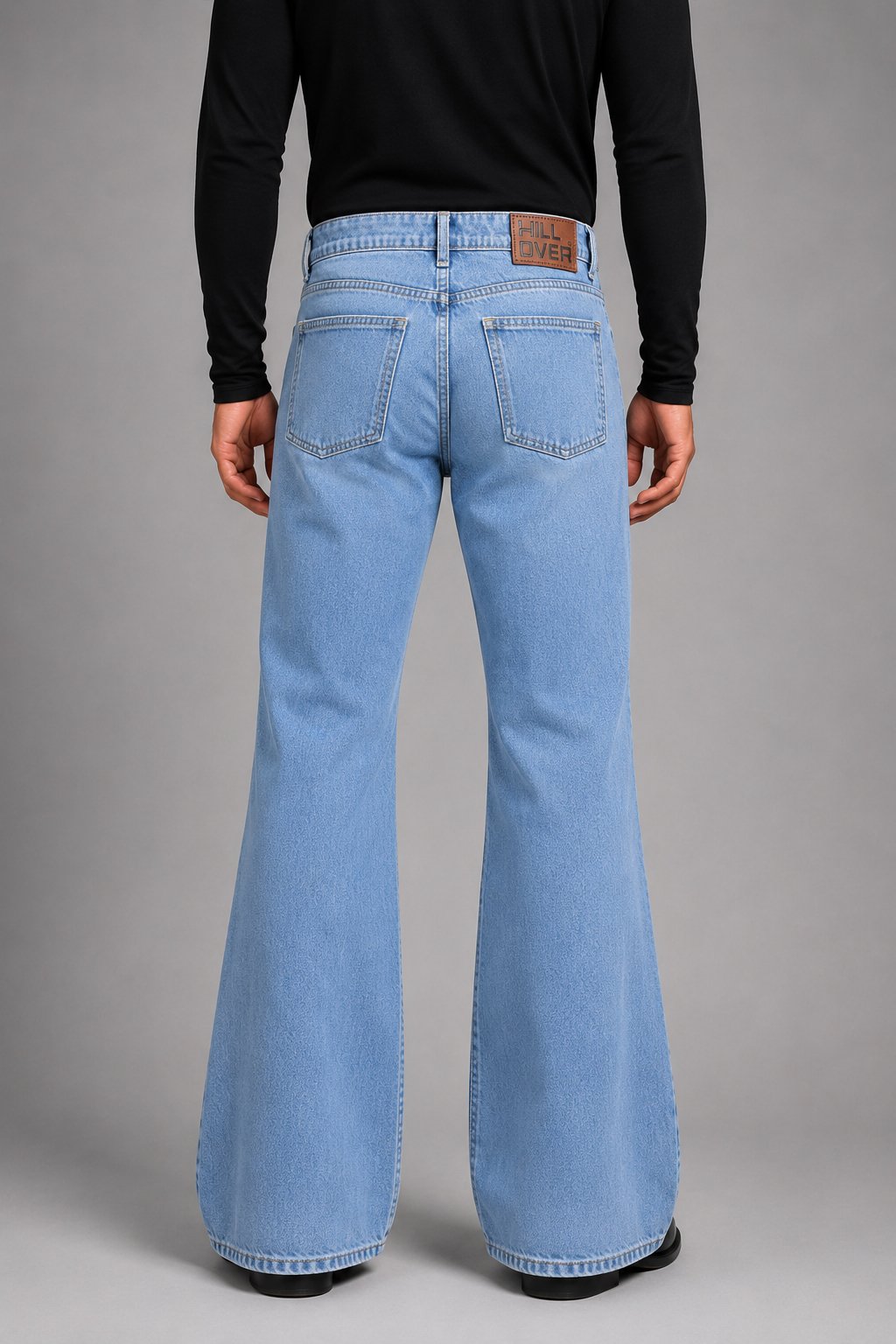 Blue boot cut