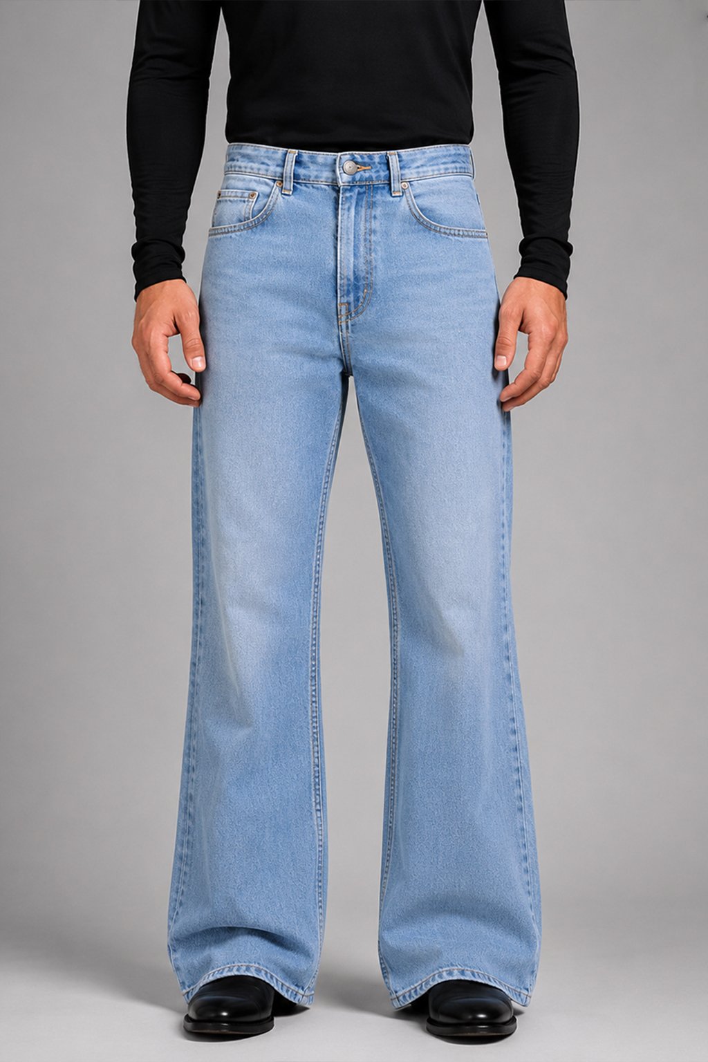 Blue boot cut