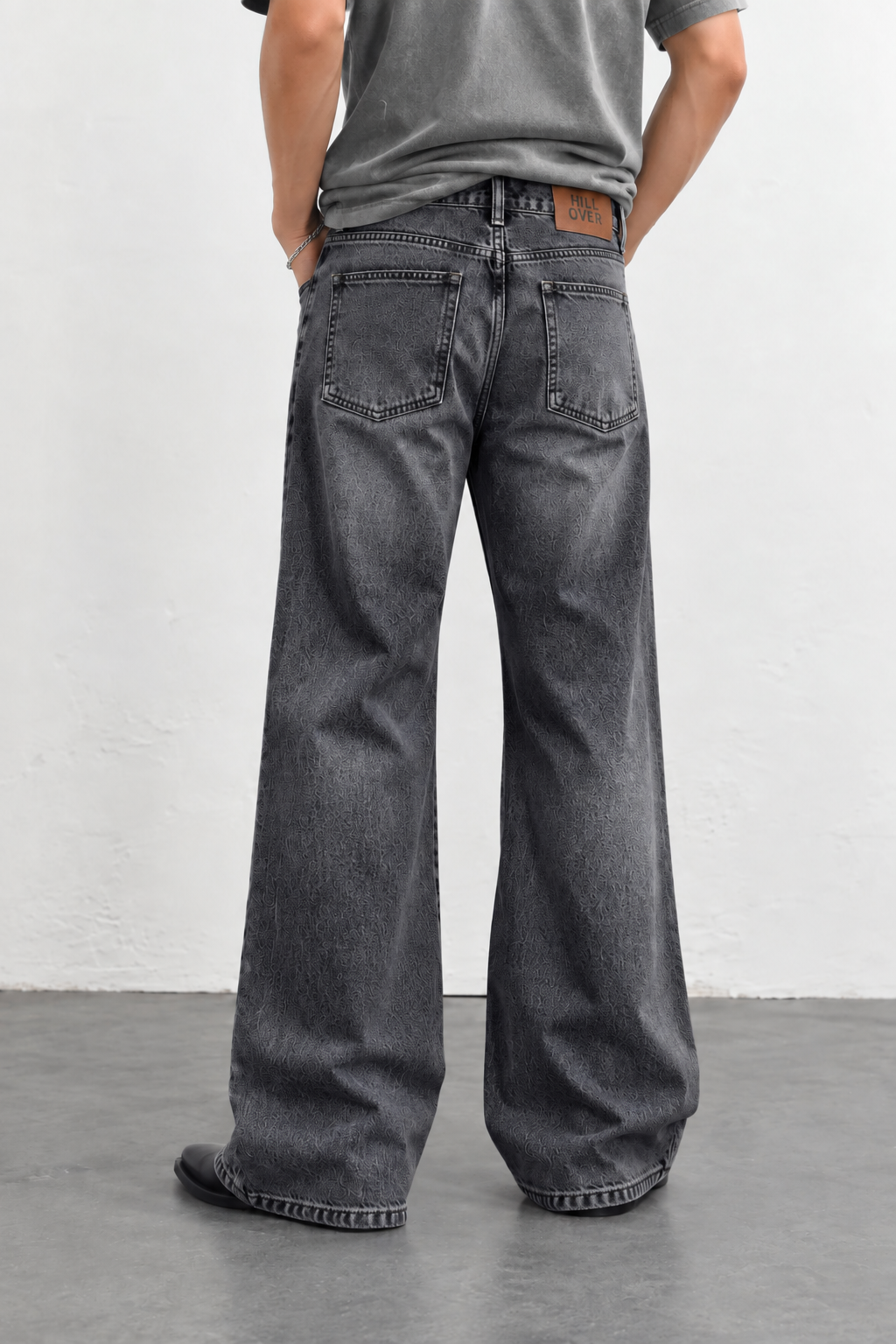 HILLOVER Washed Charcoal Bootcut