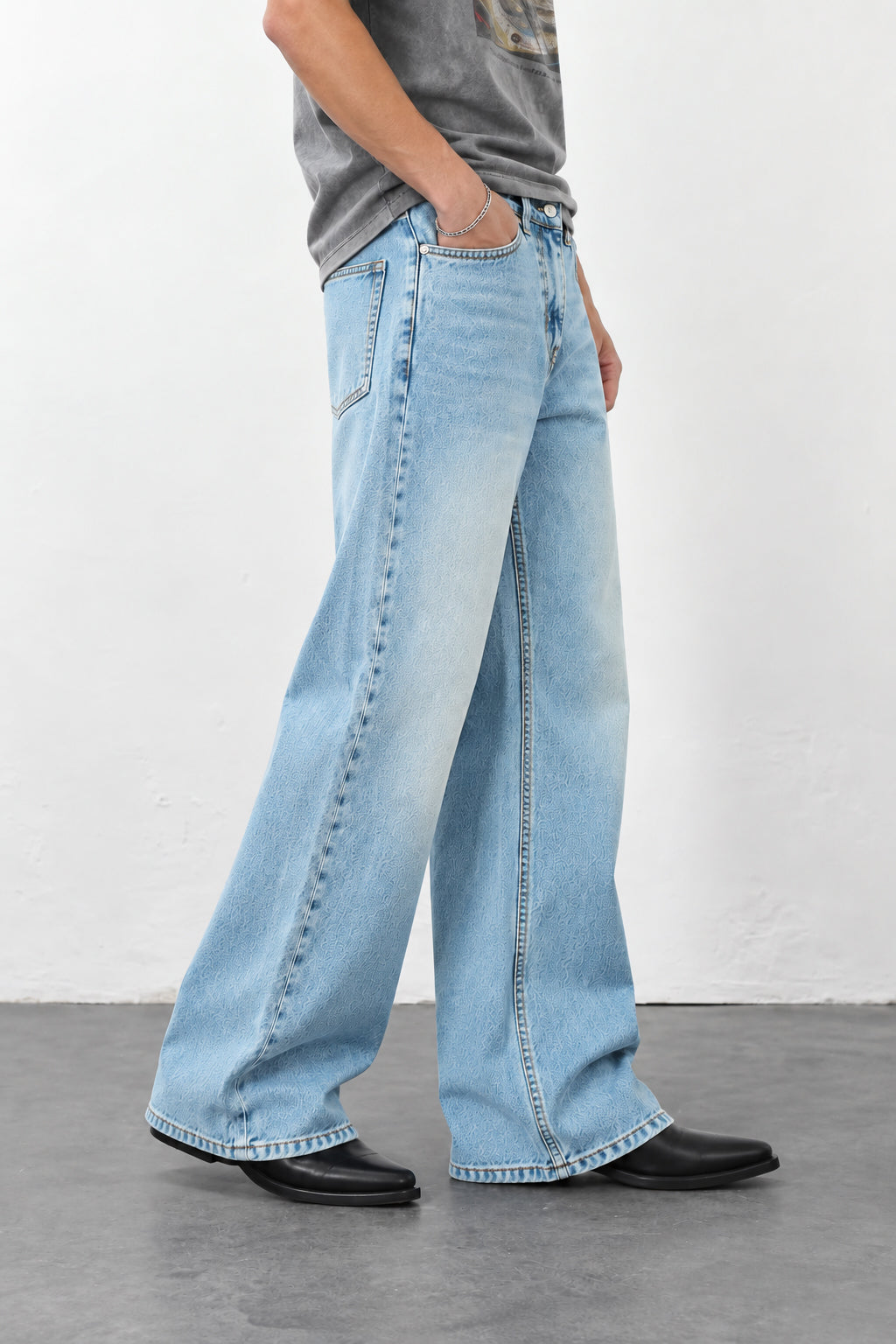 Hillover Yellow mud blue boot cut