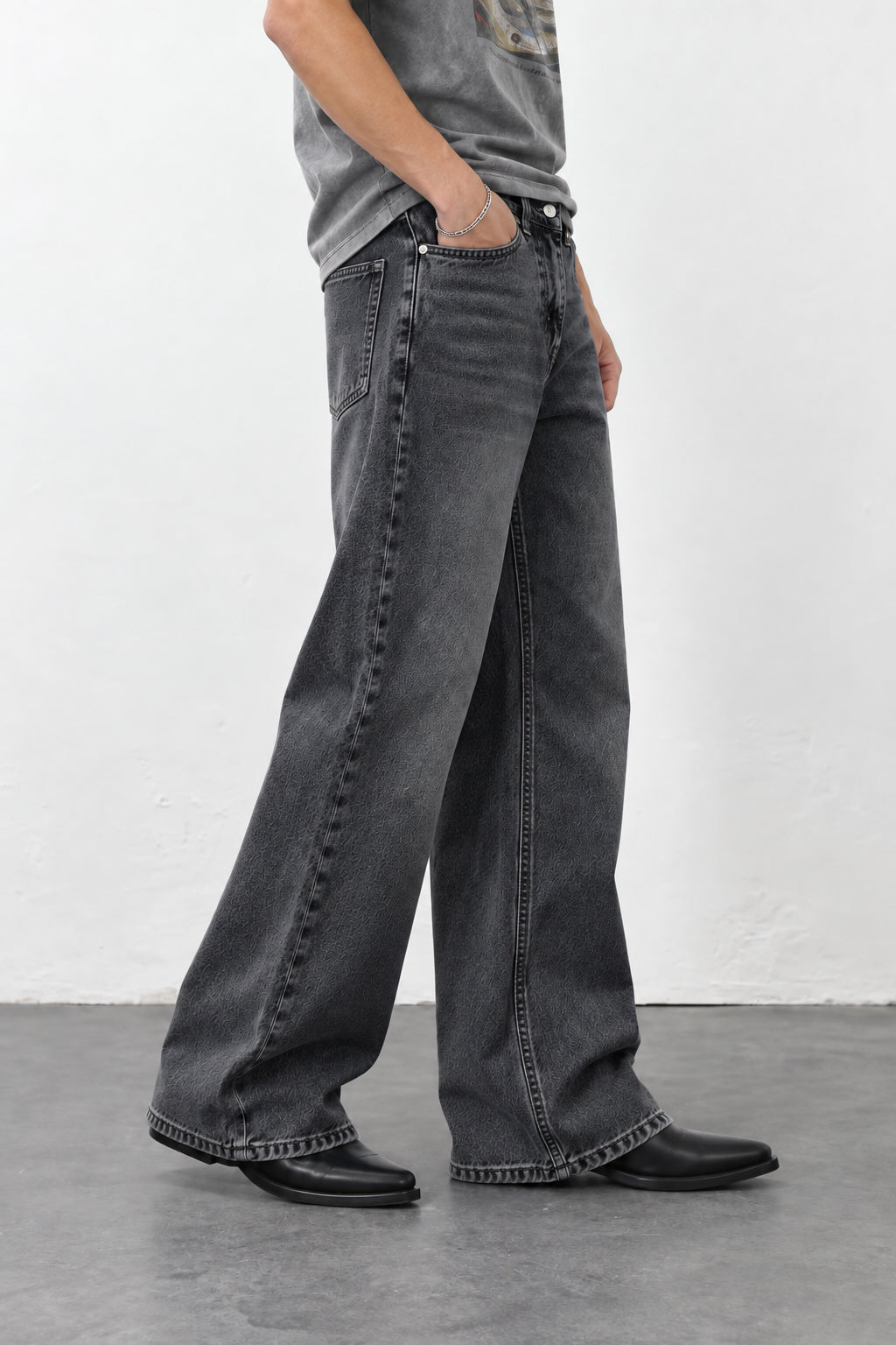 HILLOVER  Vintage Charcoal Bootcut