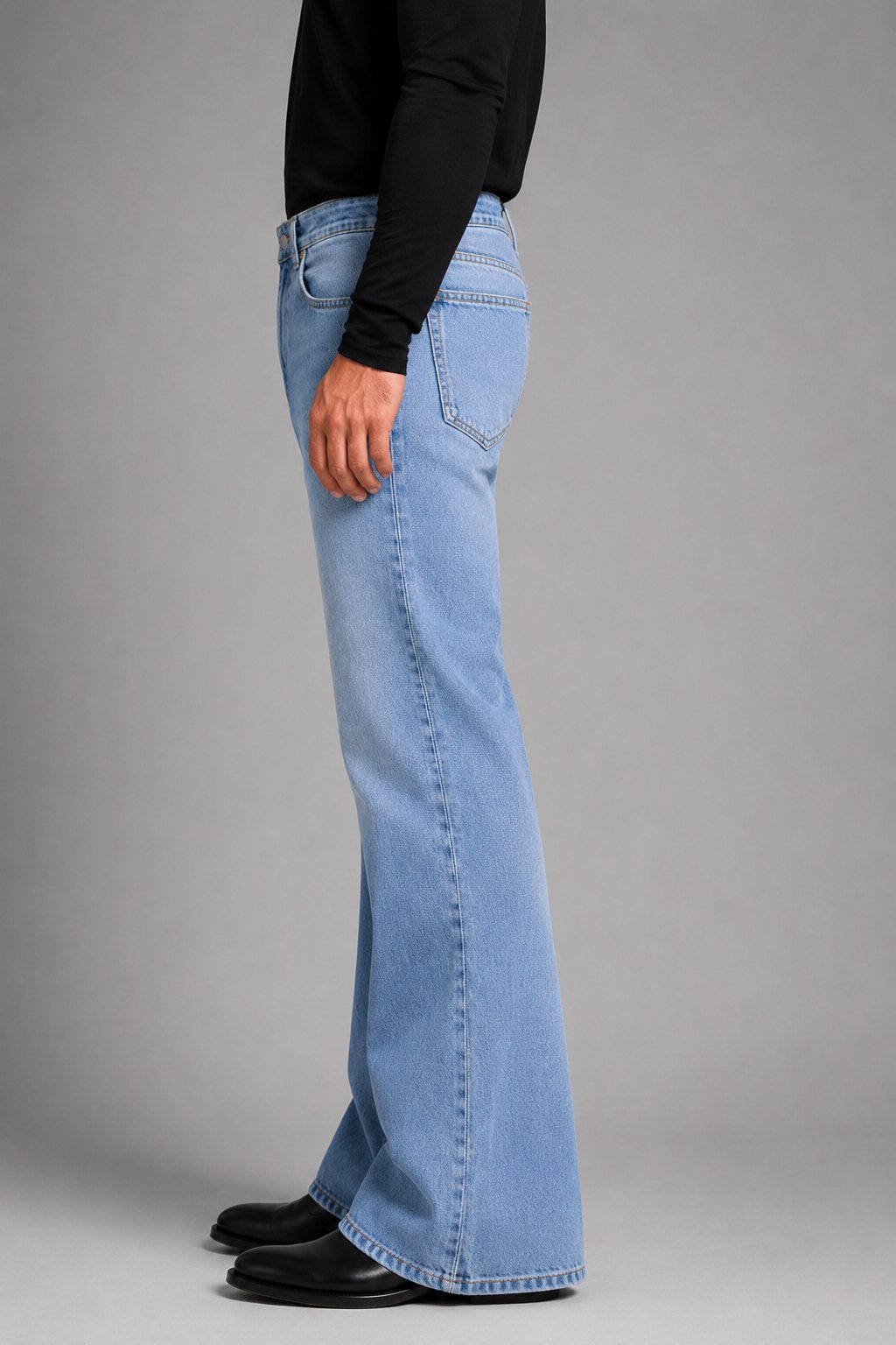 Blue boot cut