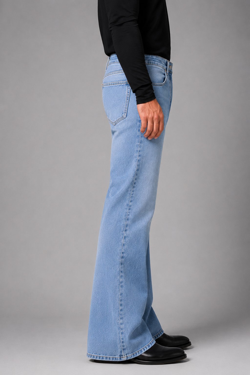 Blue boot cut