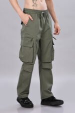Men's Olive Cargos Pant - Image 3