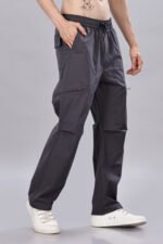 Men's Grey Cargos Pant - Image 2