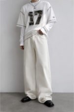 white Baggy Fit